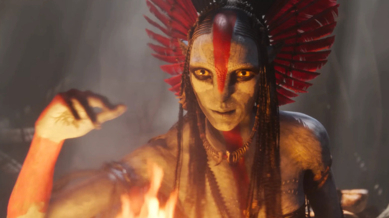 Avatar: Fire and Ash - Varang circling fire