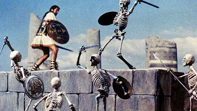 Jason fights some skeletons in Jason and the Argonauts