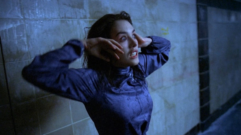 Anna freaking out in subway tunnel in Possession