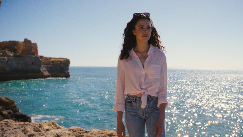 Maya on the beach looking sad in Love of Your Life