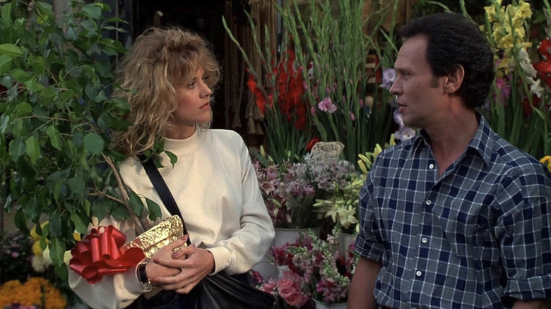 Harry and Sally standing outside a flower shop in When Harry Met Sally...