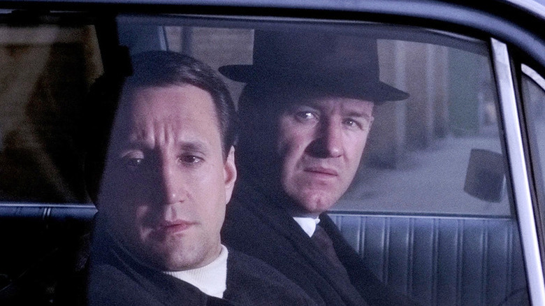 Buddy Russo and Popeye Dolye in car together in The French Connection