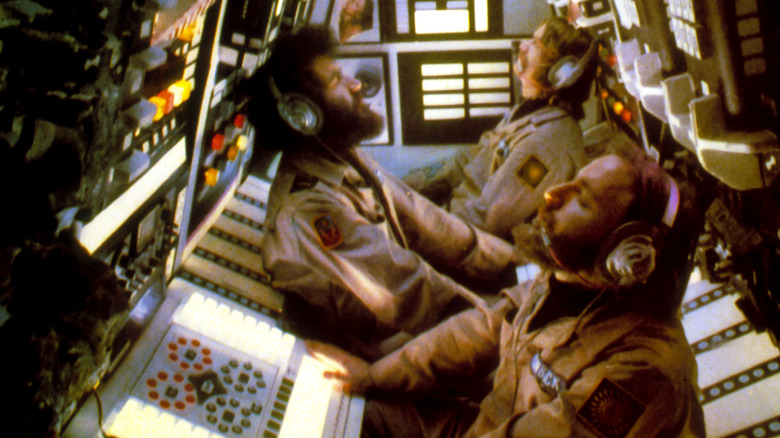 Three bored astronauts at work in Dark Star