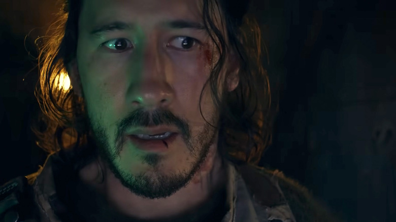 Simon looking scared in Iron Lung