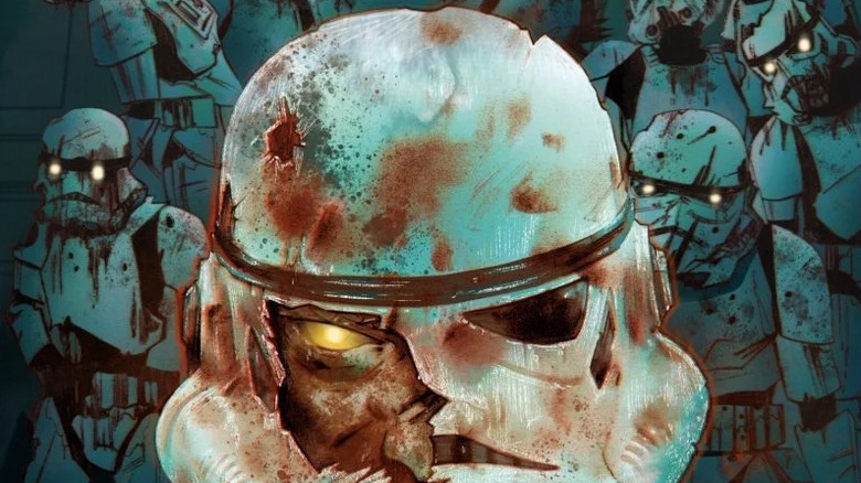 Infected Stormtroopers on the cover art for Star Wars: Death Troopers
