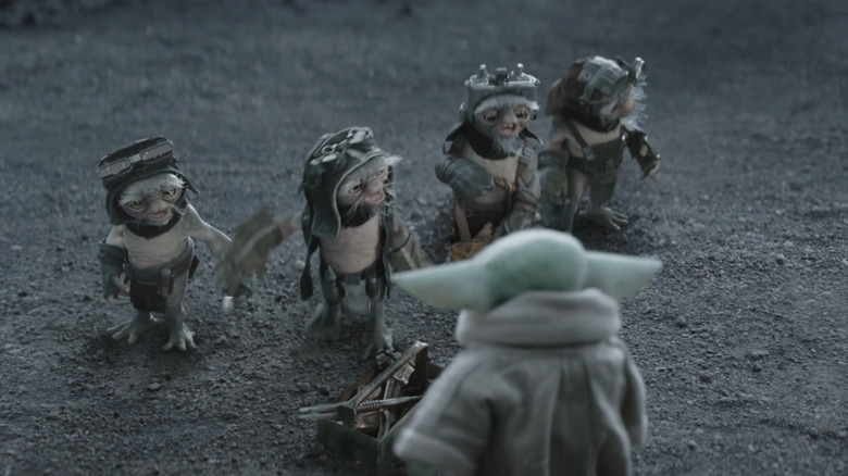 The Anzella engineers with Grogu in The Mandalorian and Grogu
