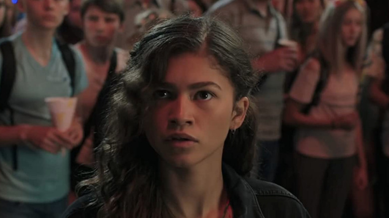 Michelle looking horrified in Spider-Man: No Way Home
