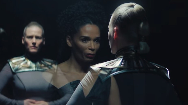 Demerzel and Kalle in the shadows in Foundation