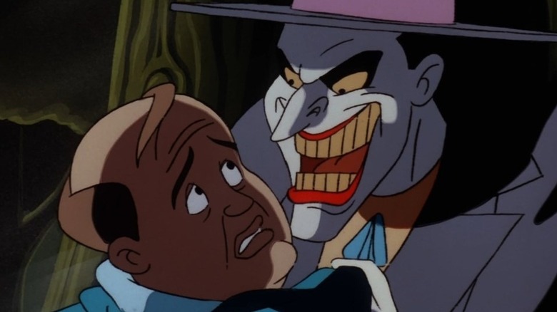 Batman: The Animated Series, "Joker's Favor," Joker threatens Charlie Collins