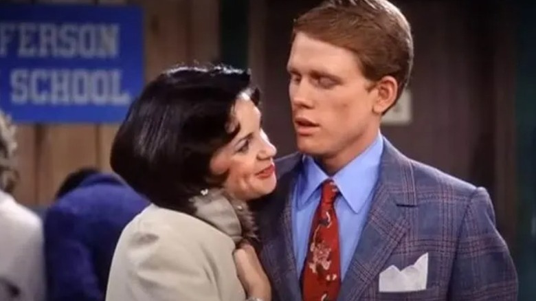 Cindy Williams' Shirley Feeney and Ron Howard's Ritchie Cunningham on Happy Days