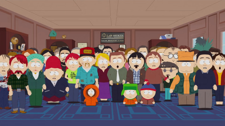 South Park, the town of South Park talking about the situation with Trump