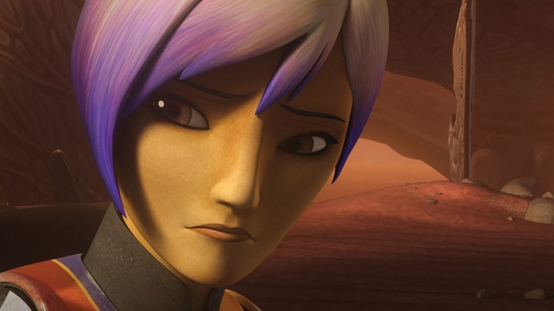 Sabine Wren (Tiya Sircar) looking distraught in Star Wars Rebels