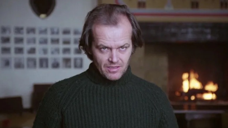 Jack Torrance (Jack Nicholson) looking forward in The Shining