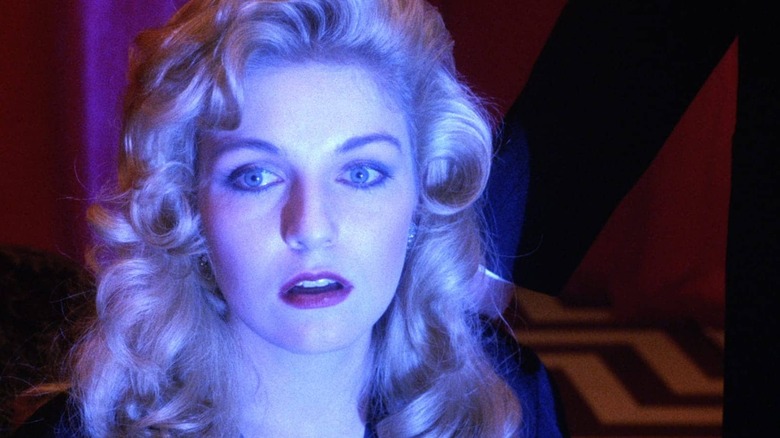 Laura Palmer seeing an angel in the Red Room in Twin Peaks: Fire Walk With me