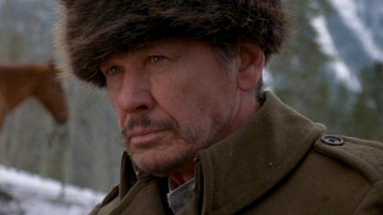 Albert Johnson (Charles Bronson) dressed in a trapper outfit in Death Hunt