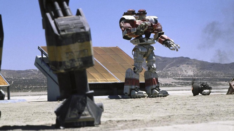 Alexander about to take out Achilles in Robot Jox