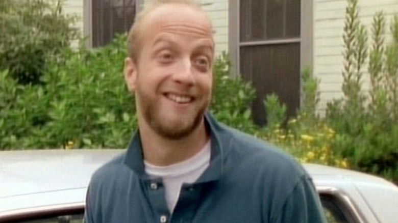 Chris looking a little too happy on Get a Life