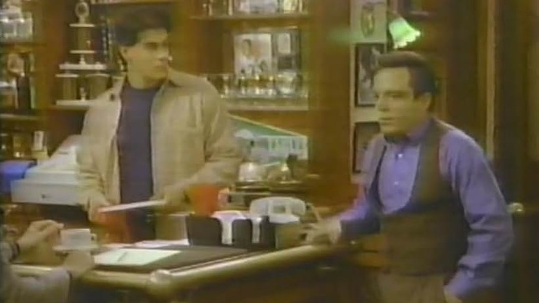 Richard in a bar with a friend on Platypus Man