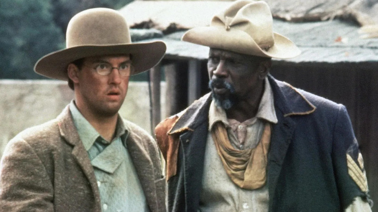 Van Leek looking at Billy Ray Smith in "El Diablo"