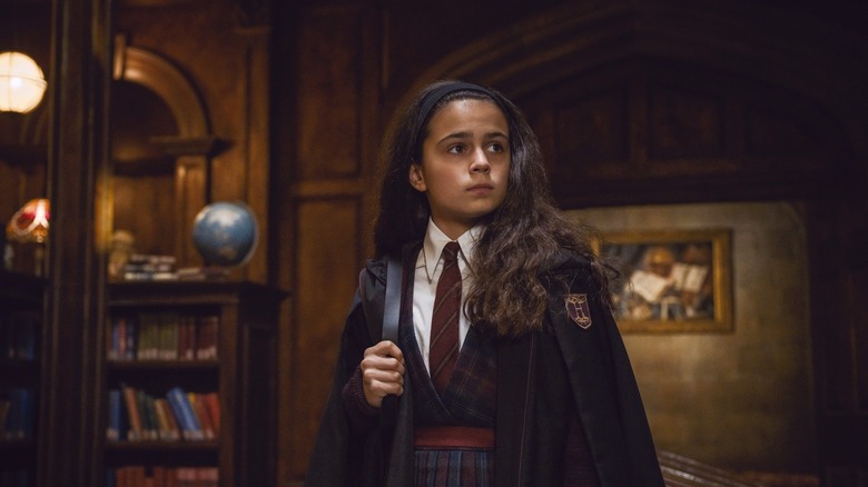 Hermione looking apprehensive in Harry Potter and the Philosopher's Stone