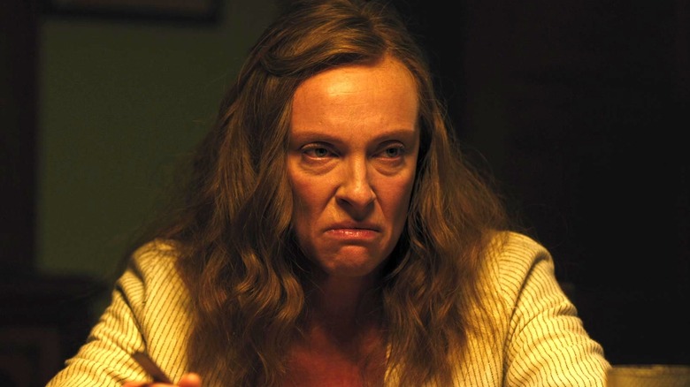 Annie Looks angry in Hereditary