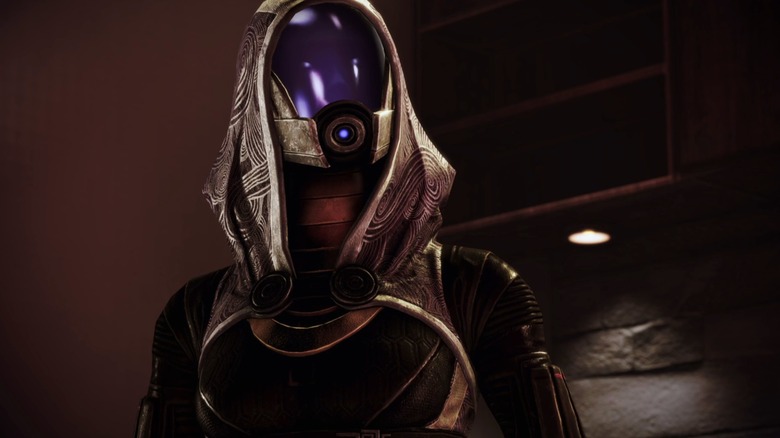 Mass Effect 3 - medium close-up of Tali'Zorah vas Normandy