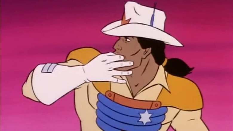 Marhsall BraveStarr whistling in Bravestarr