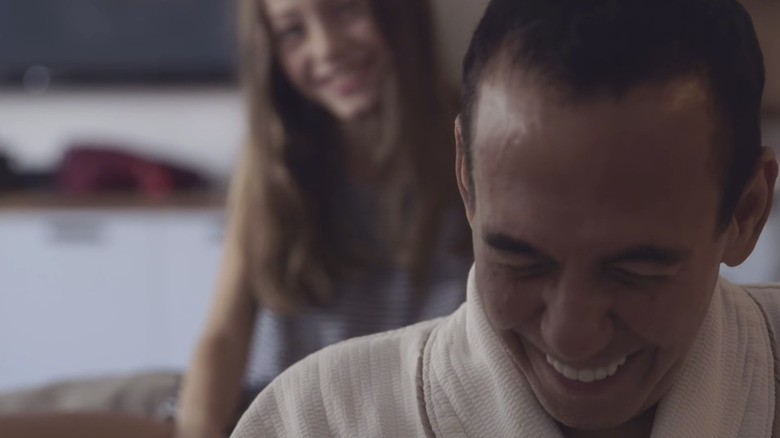 Gilbert Gottfried with his daughter