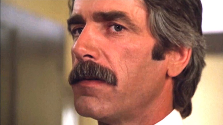 Sam Elliott's Chance McKenzie looks suspicious in closeup in The Yellow Rose