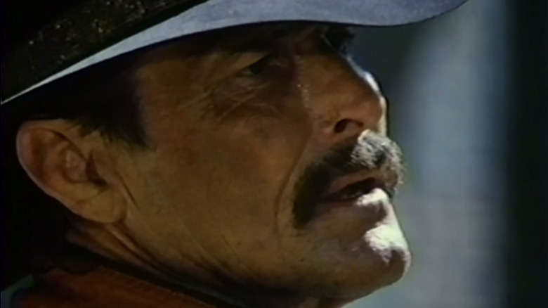 William Smith's Brodie Hollister is seen in closeup in Wildside