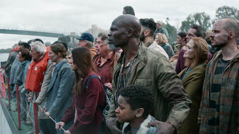 Djimon Hounsou em Um Lugar Silencioso, primeiro dia