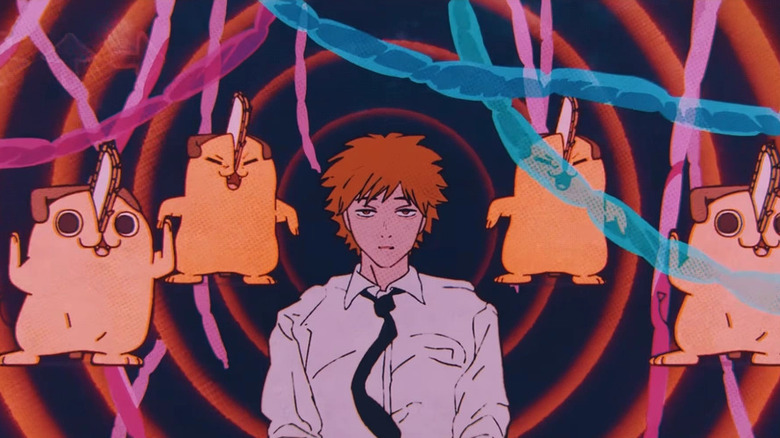 Denji sourrounded by Pochitas in Chainsaw Man - The Movie: Reze Arc