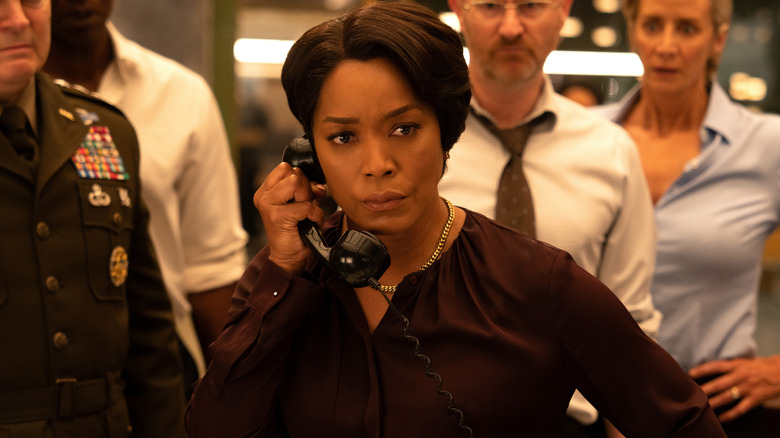 Angela Bassett as President Sloane on the phone in Mission: Impossible - The Final Reckoning