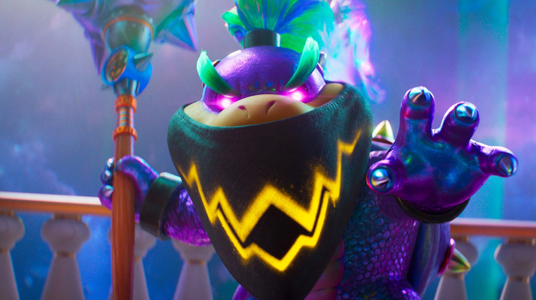 Bowser Jr. breaking in to save his dad in The Super Mario Galaxy Movie