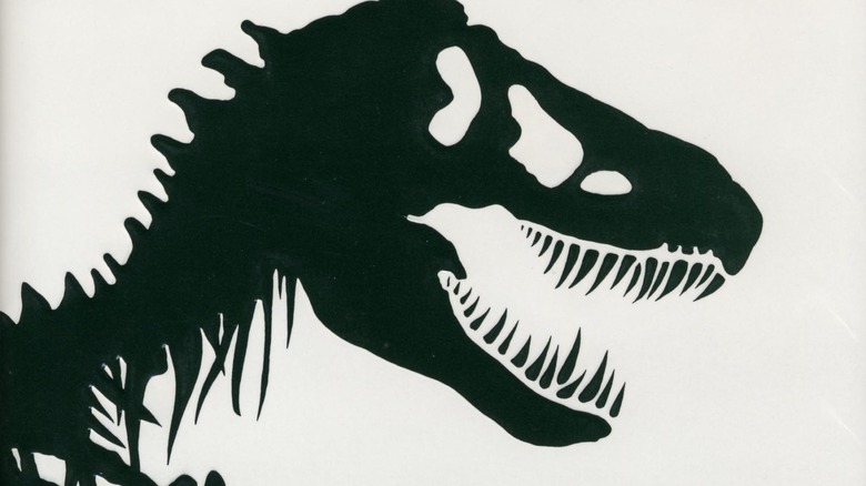 The T-rex on the cover of Michael Crichton's Jurassic Park