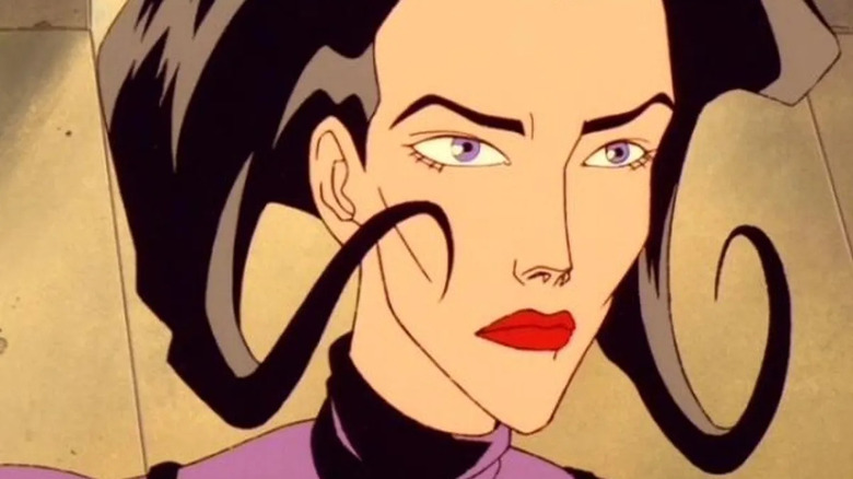 Aeon Flux about to shoot