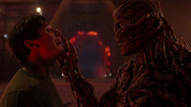 Will Byers (Noah Schnapp) face to face with Vecna (Jamie Campbell Bower) in Stranger Things