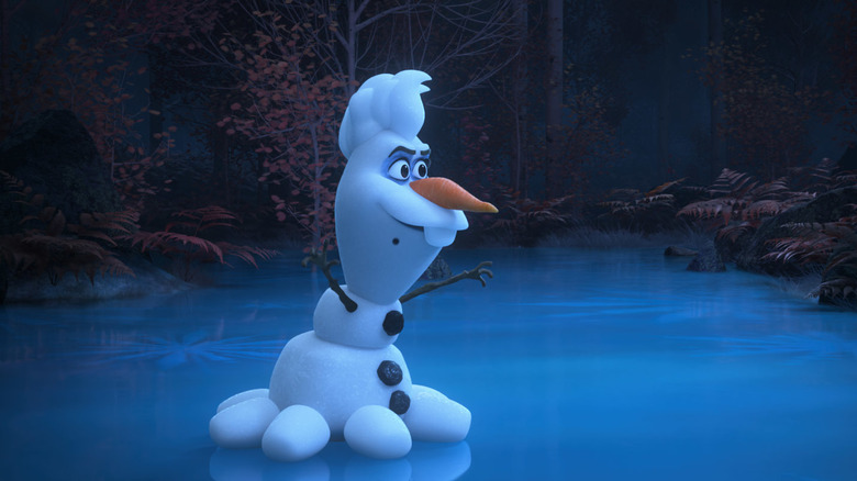 Olaf as Ursula in The Little Mermaid