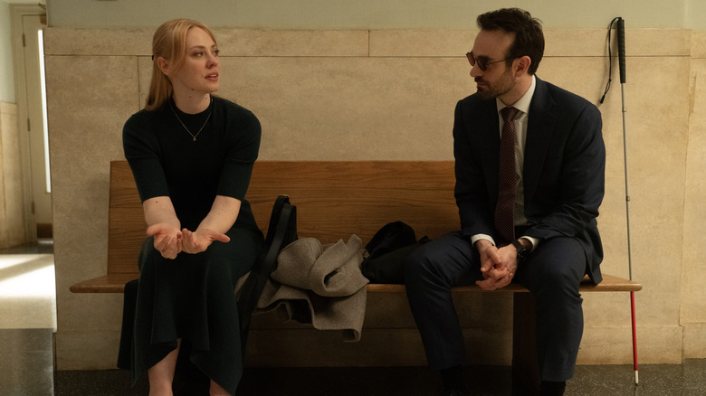 Karen and Matthew talking in court in Daredevil: Born Again