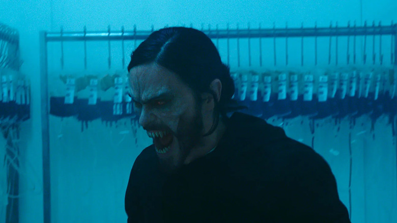 Morbius turns into a vampire in Morbius