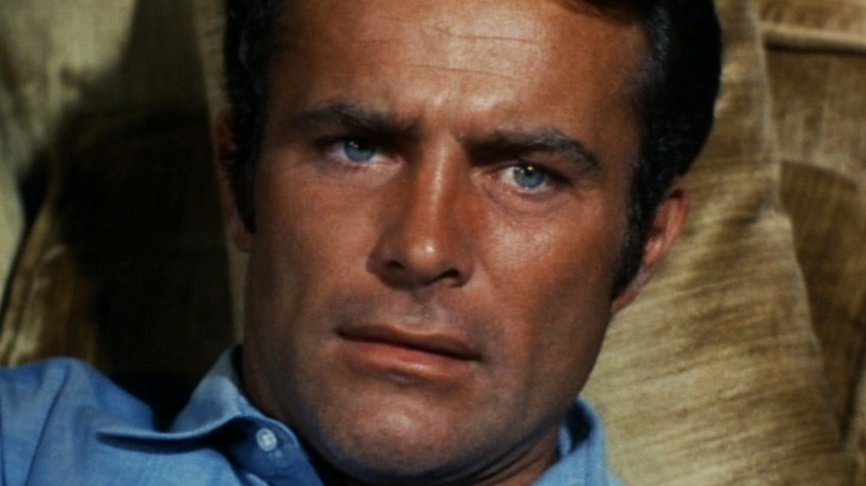 Robert Conrad's James West is seen in closeup in The Wild Wild West