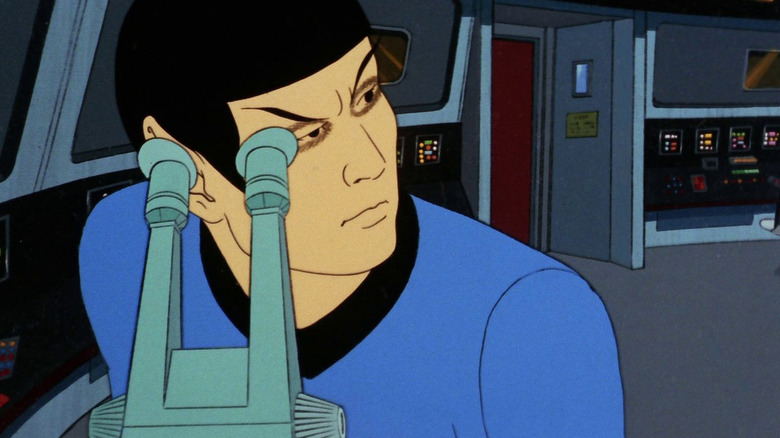 Spock with ink around his eyes on Star Trek: The Animated Series