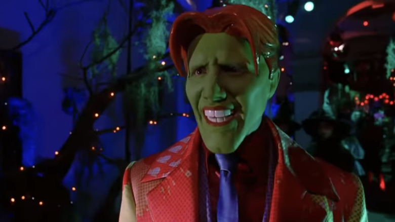 Jamie Kennedy's Tim Avery/The Mask smiling in closeup in Son of the Mask