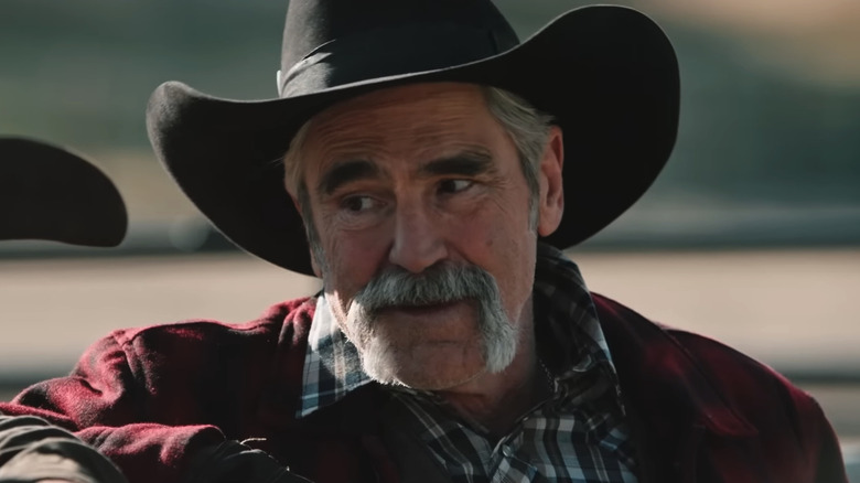 Forrie J. Smith's Lloyd Pierce looks off to his left in Yellowstone