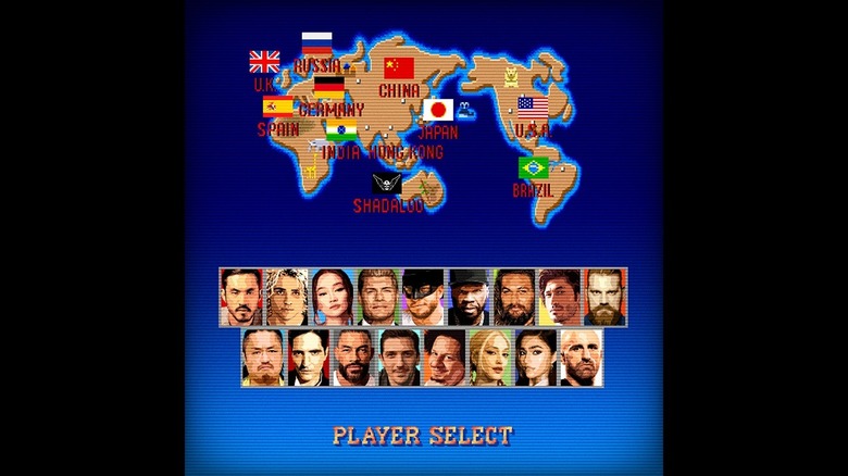 The official casting announcement and accompanying graphic for Street Fighter