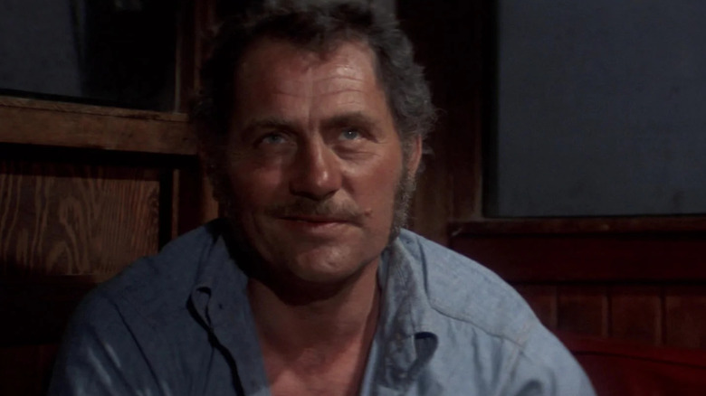 Robert Shaw as Quint delivering his monologue on the boat in Jaws