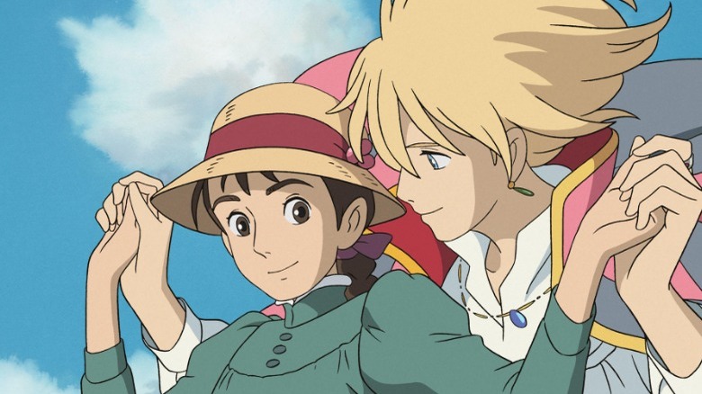 Howl holds Sophie