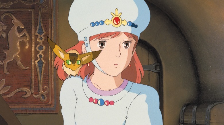Nausicaa in princess dress with foxsquirrel