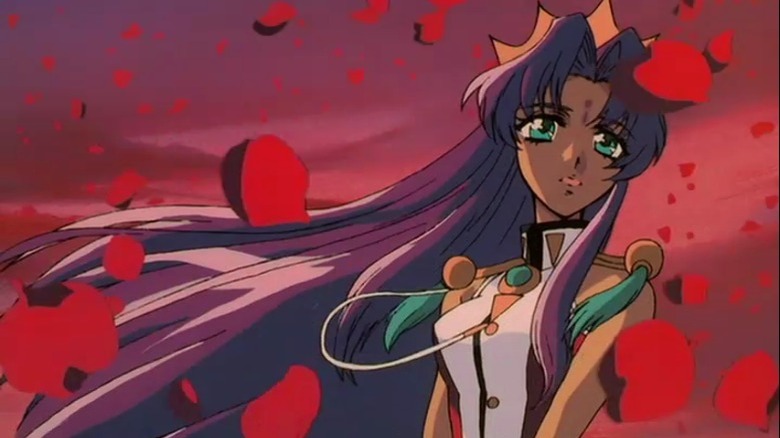 Anthy among rose petals