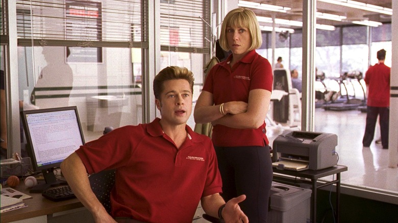 Brad Pitt and Francis McDormand in crime-comedy "Burn After Reading"